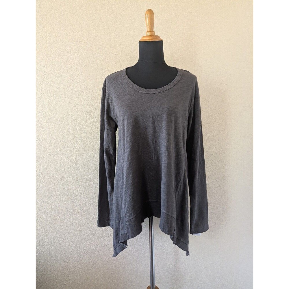 NWOT Wilt Brown Asymmetrical 100% Cotton Long Sleeve Tee Size M